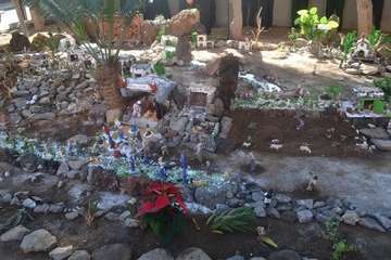 El belén del Patronato La Sal adentra a La Garita en la Navidad (Foto TA)